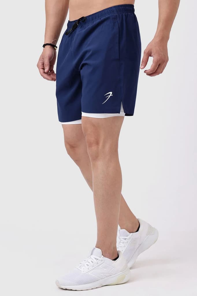 2 in 1 Compression Shorts Navy — photo 2