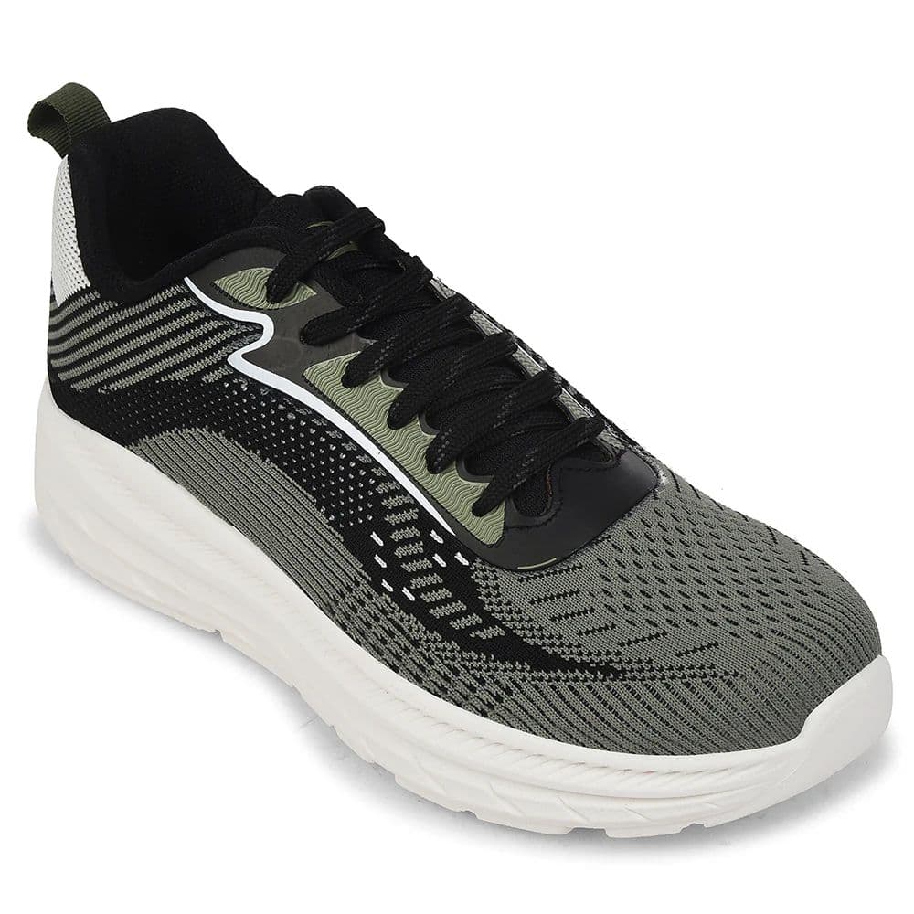 Force 10 Olive Green Sports Lacing Running Shoes For Men MATCHER-8E By Liberty — 6/40 / Olive Green