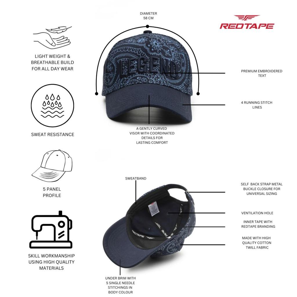 Unisex Blue Solid Cotton Twill Baseball Cap with Adjustable Strap — photo 4