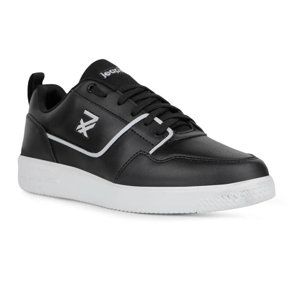 Leap7x Casual Black Sneakers For Mens SNOOKIS-2E By Liberty — 6/40 / Black