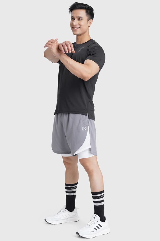 Laser Cut Running T-shirt Black — photo 5