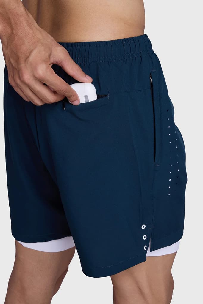 2 in 1 Laser Shorts Pine Green — photo 4