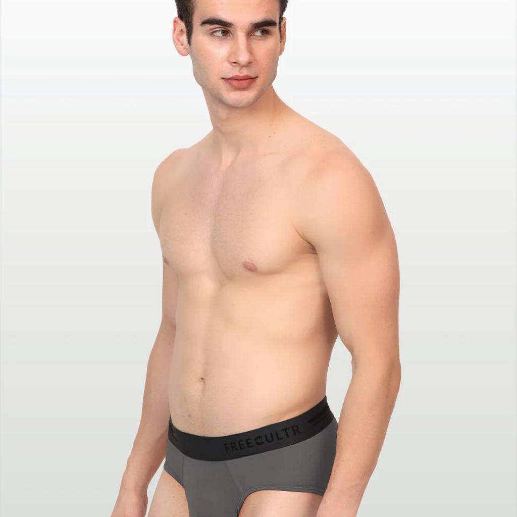 Men's Anti-Bacterial Micro Modal Brief in Contrast Waistband (Pack of 1)