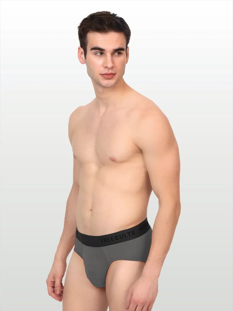 Men's Anti-Bacterial Micro Modal Brief in Contrast Waistband (Pack of 1)