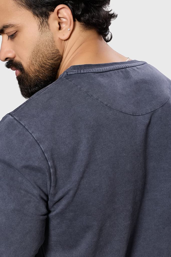 Shadow Washed Sweatshirt Dark Grey — photo 3