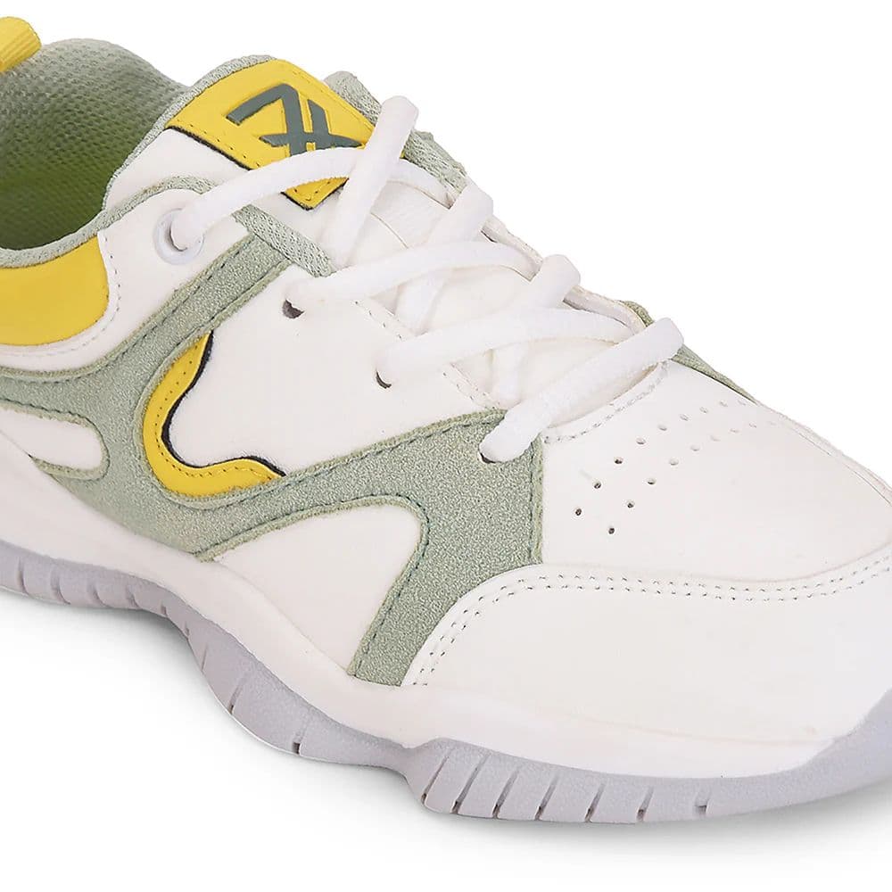 Leap7x Green Sports Lacing Running Shoes For Kids CANON-2E By Liberty — photo 5