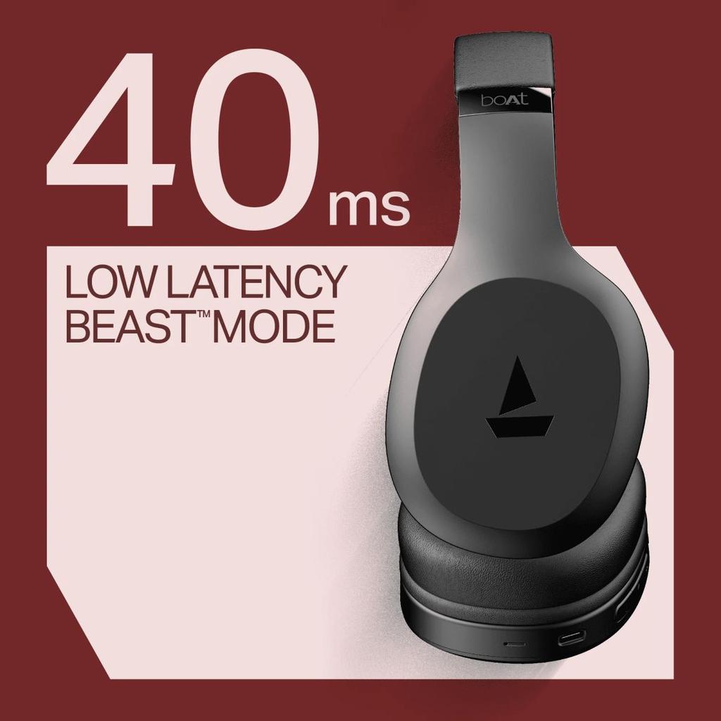 boAt Rockerz 412 | Wireless Headphones with 40mm Drivers, BEAST™ Mode, ENx™ Tech & 60H Playback — photo 2