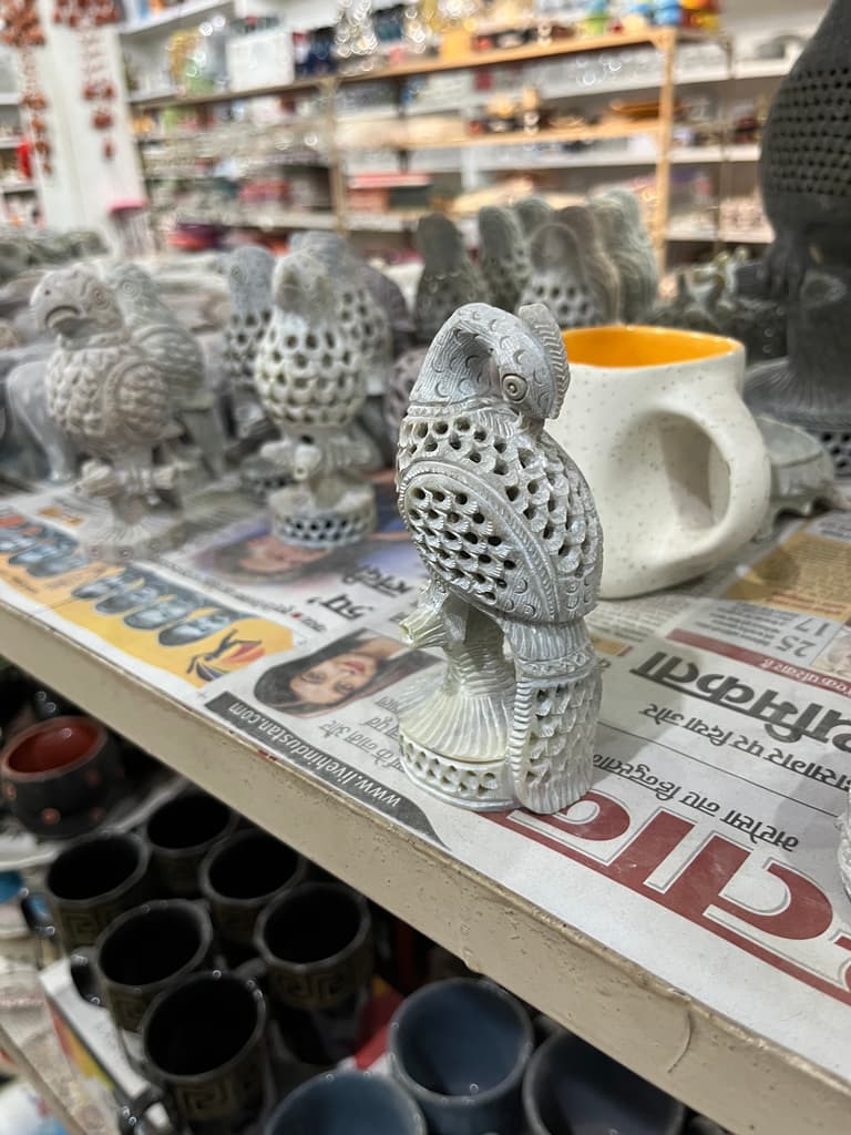 Silver Peacock Statue | Sculpture | Metal | Silver