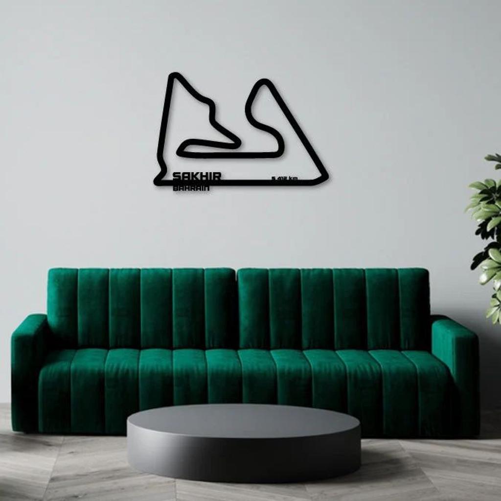 BAHRAIN INTERNATIONAL CIRCUIT 2 METAL WALL ART