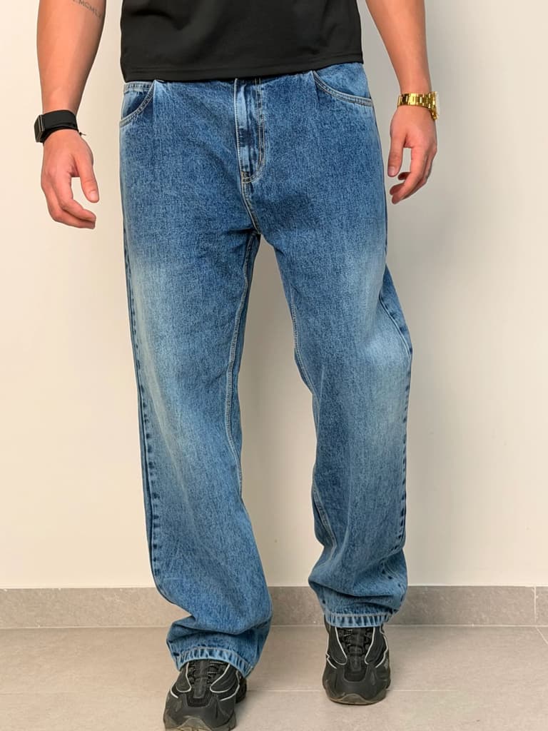 Pleat Game Baggy Jeans — photo 6