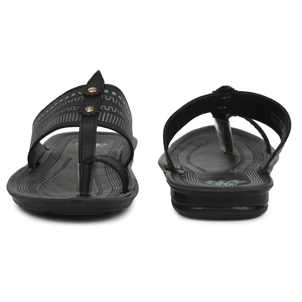 A-HA Black Casual Flat Sandal For Men MPU-62 By Liberty — photo 6