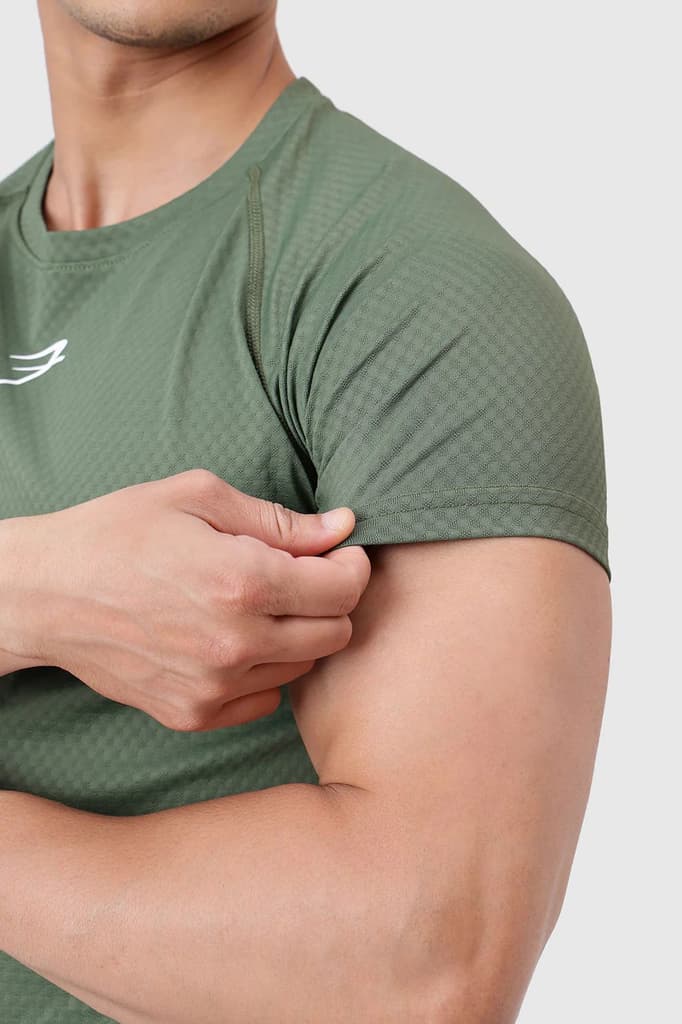 Grain T-shirt Olive — photo 5