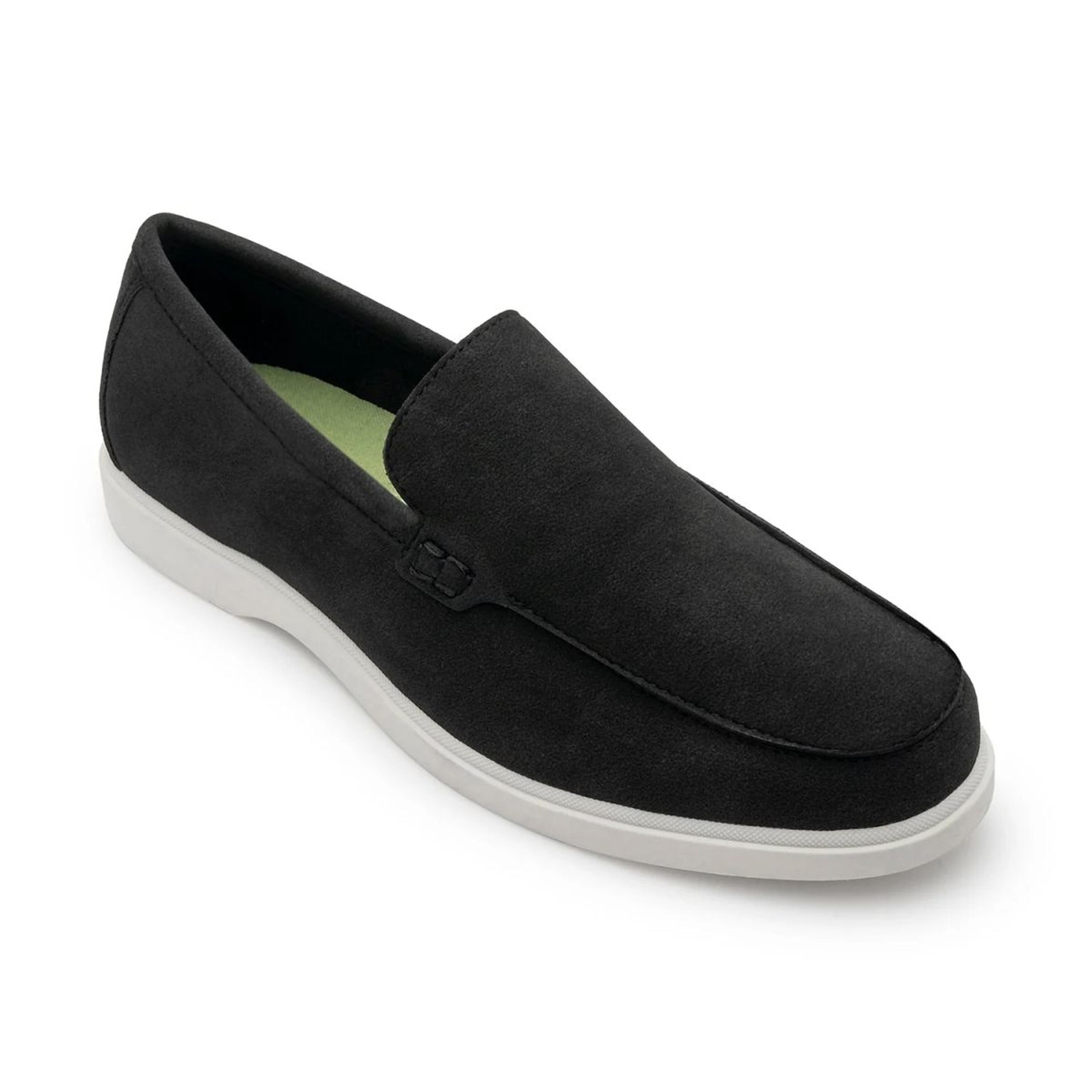 Vegan Loafer Shoes for Men in Black| Low-Cut Formal Dress Shoes.