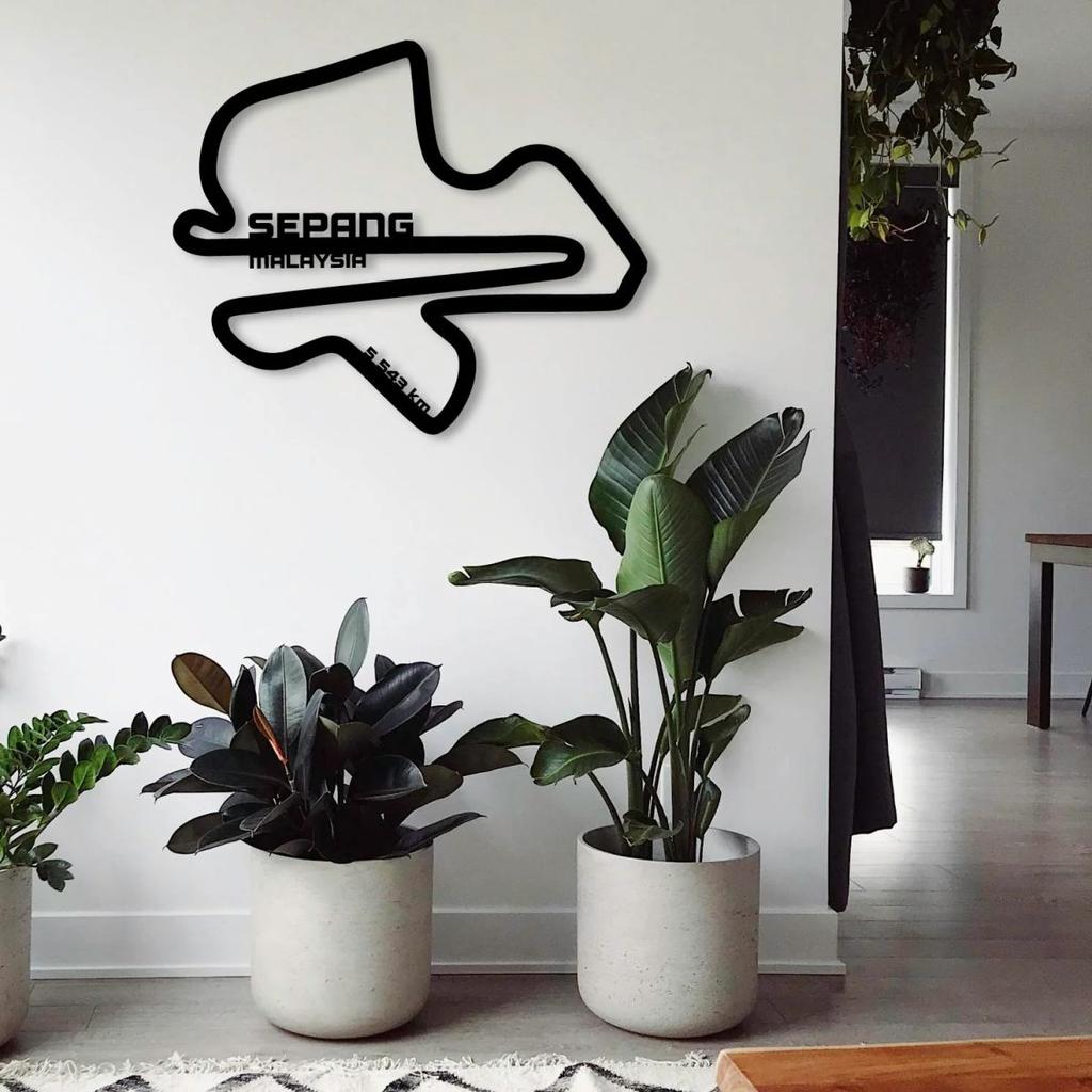 SEPANG INTERNATIONAL CIRCUIT METAL WALL ART — photo 2