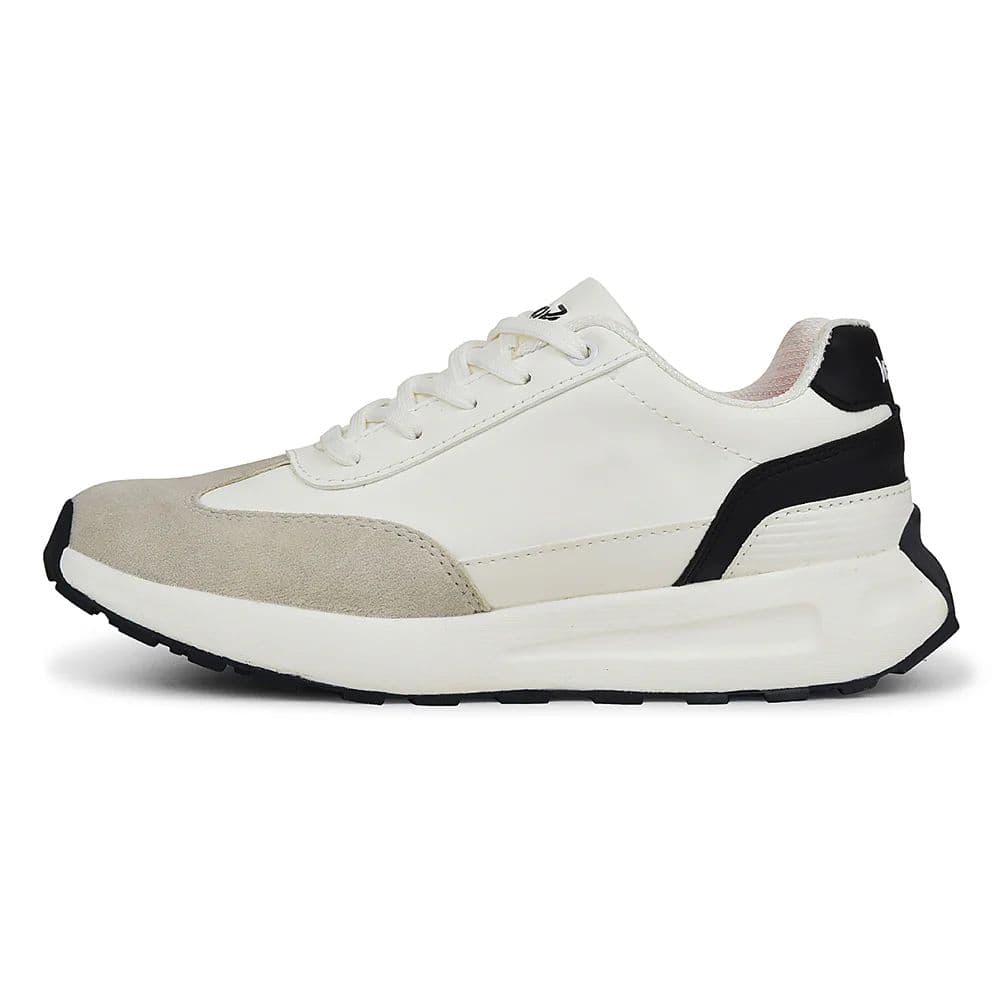 Leap7x White Sports Lacing Running Shoes For Women NIXY-1E By Liberty — photo 3