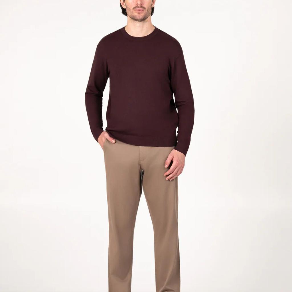 Terranova Khaki Relaxed Fit Stretch Chinos for Men