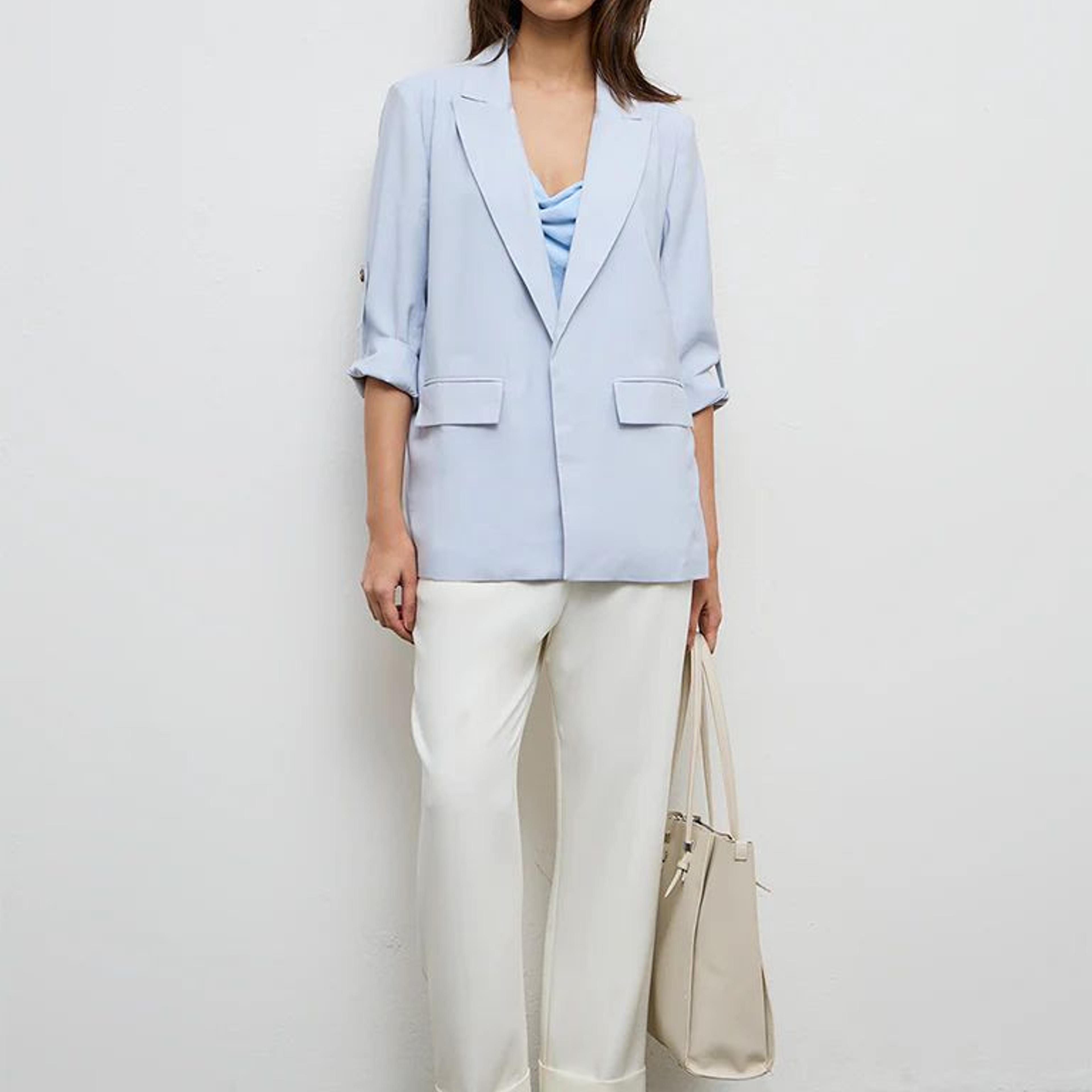 Wardrobe Light Blue Solid Blazer