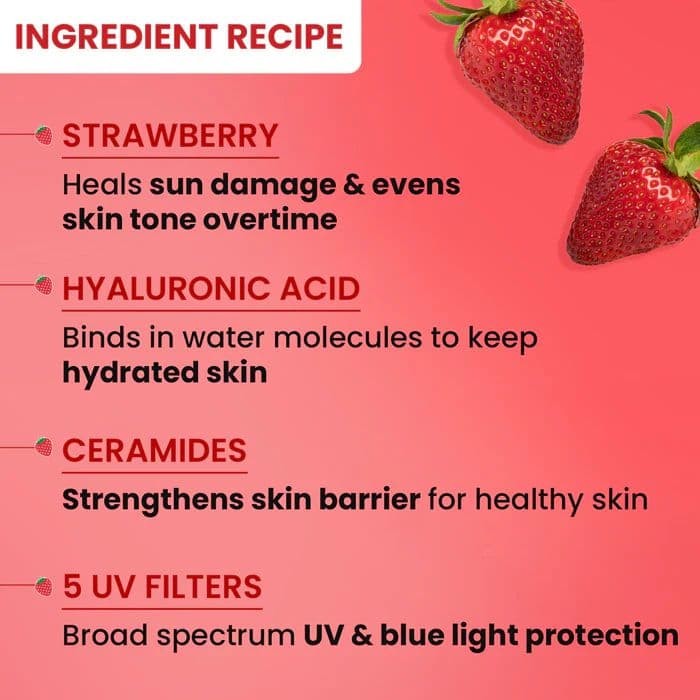 Strawberry Sunscreen Stick, In-Vivo Tested SPF 50+ PA++++ — photo 6