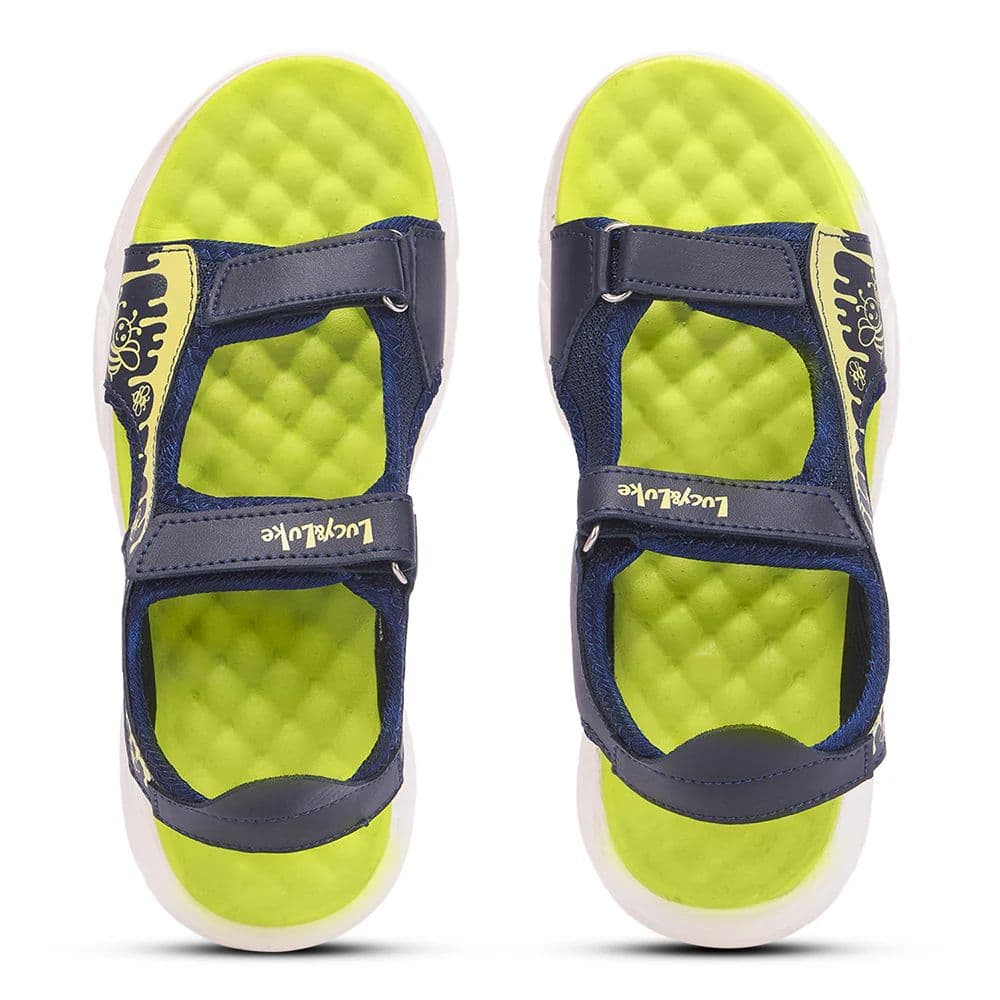Lucy & Luke Navy Blue Casual Sandal For Kids HIPPO-30SE By Liberty — photo 9