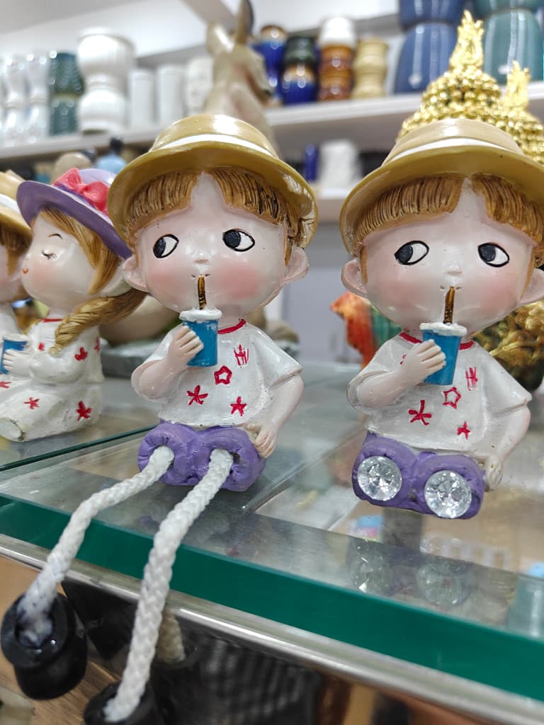 Cute Dolls with Drinks | Plastic | Pink and White | Toy