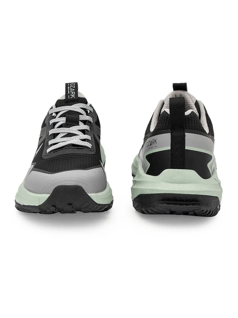 Green and Black Trail Running Shoes for Men | Low-Cut Outdoor — photo 4
