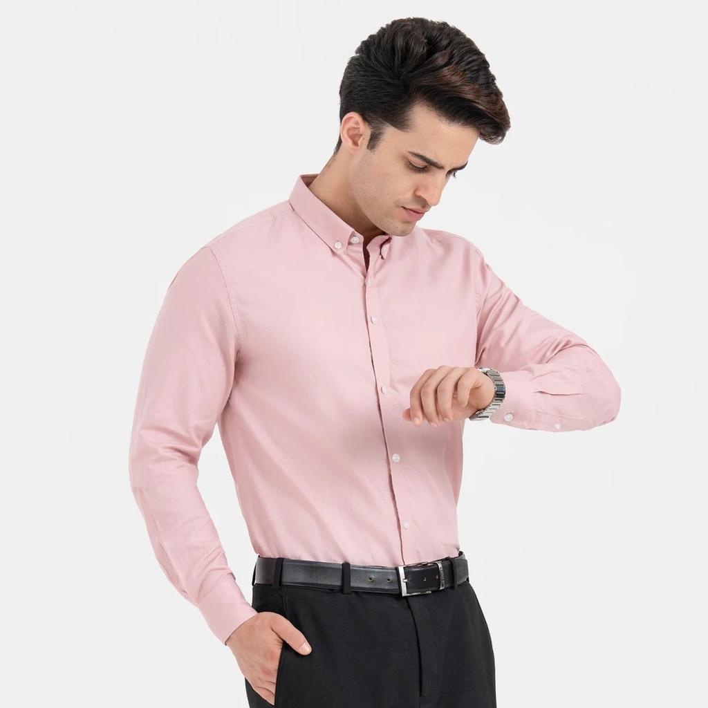 Shirts for Men in Dusky Pink | Birdeye Full Sleeve Formal Shirt — photo 6
