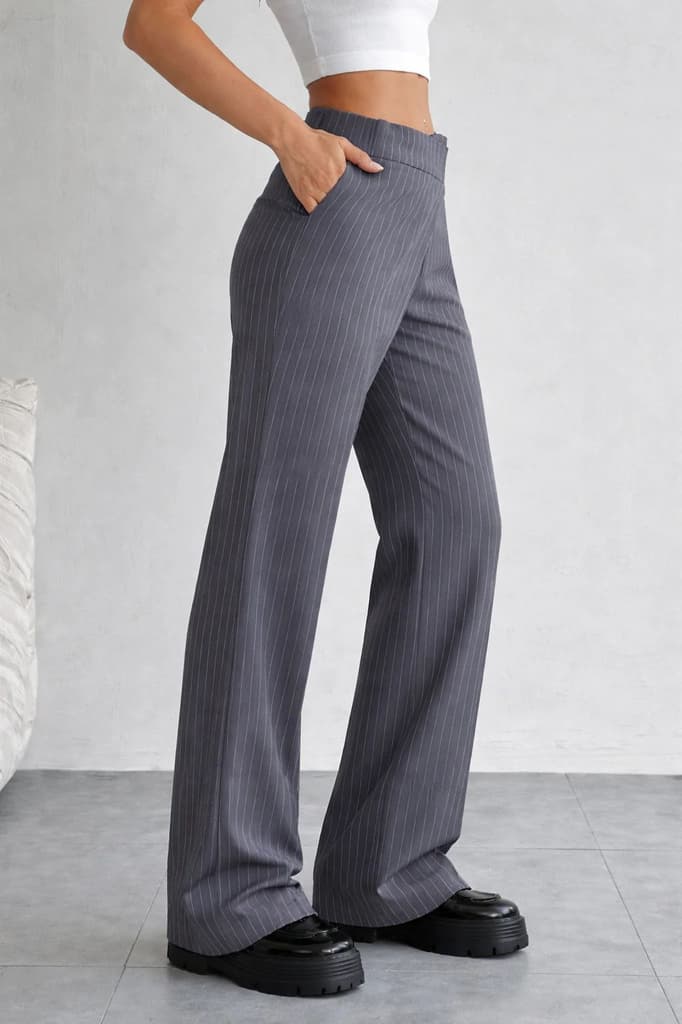Off Front Pleat Tailored Trousers — photo 3