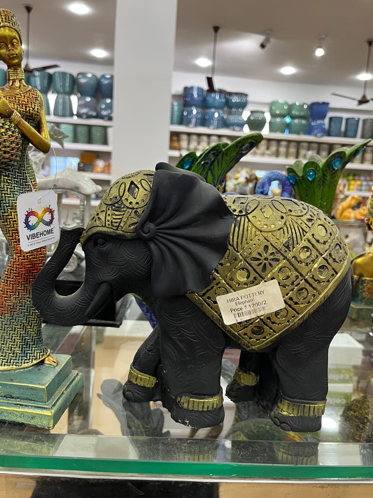 Gold Elephant Statue | Sculpture | Bronze | Gold