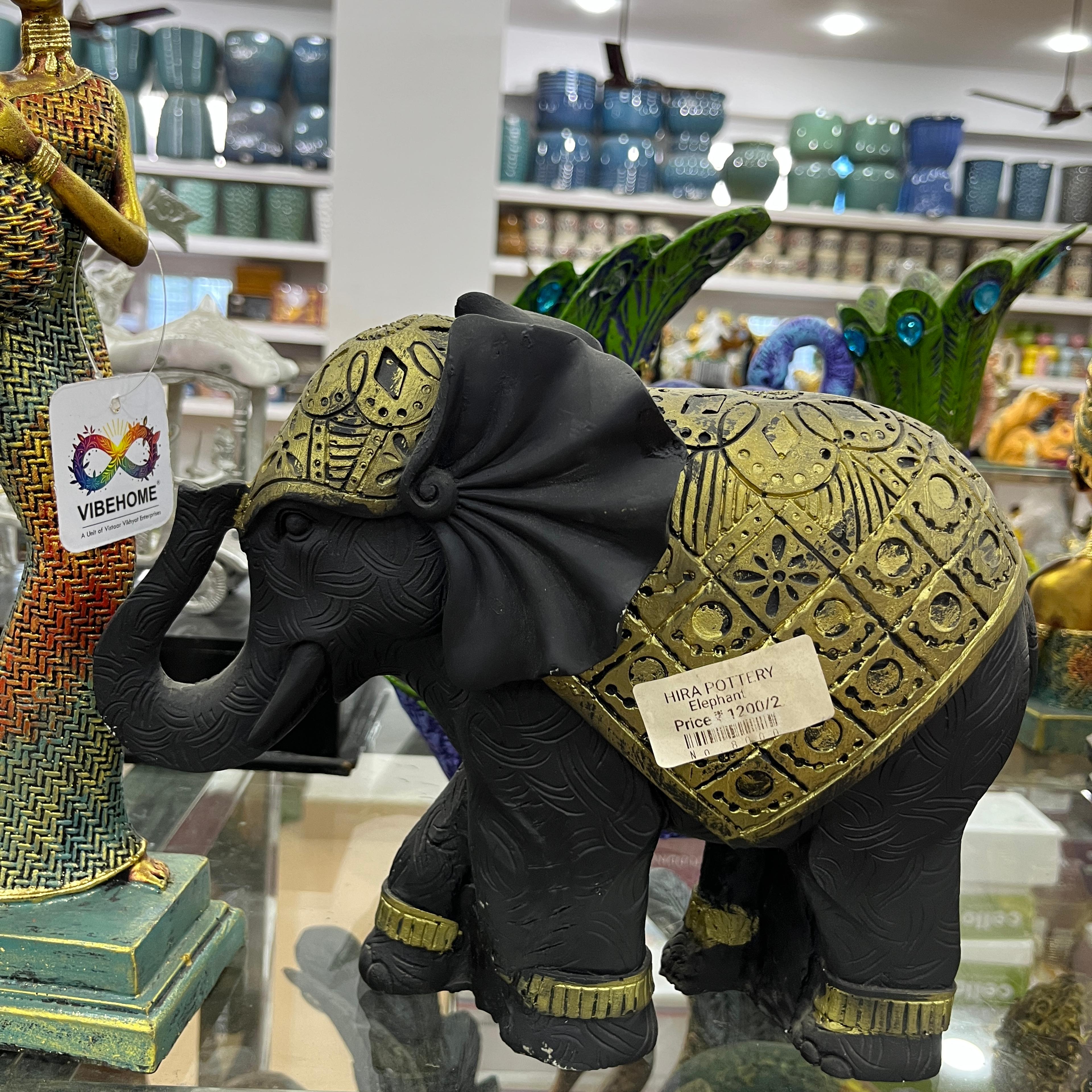 Gold Elephant Statue | Sculpture | Bronze | Gold