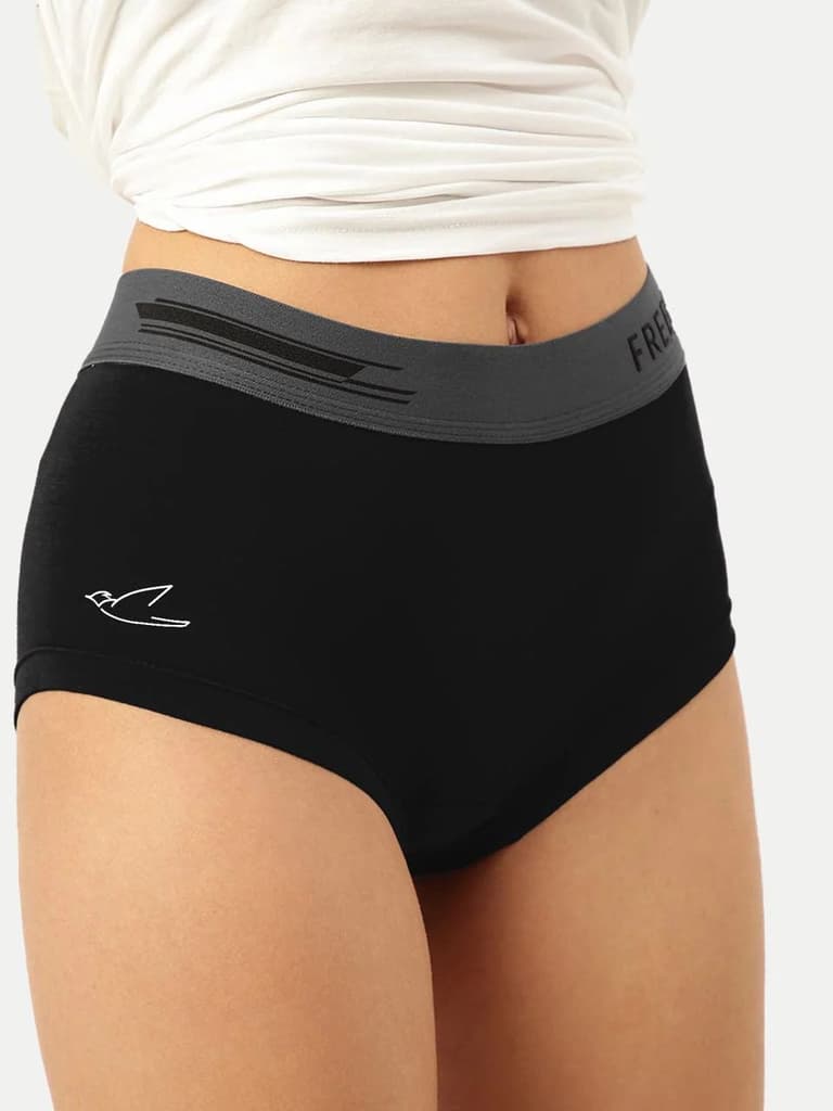 Women's Micro Modal Solid Waistband Boxer Brief With Cult Waistband (Pack of 5) — photo 7