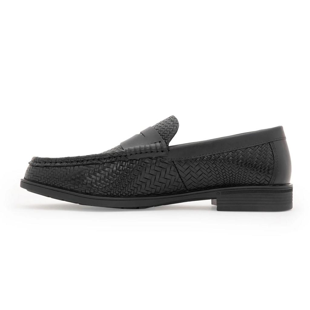 Moccasin Shoes for Men in Black | Formal Slip-On Shoes — photo 3
