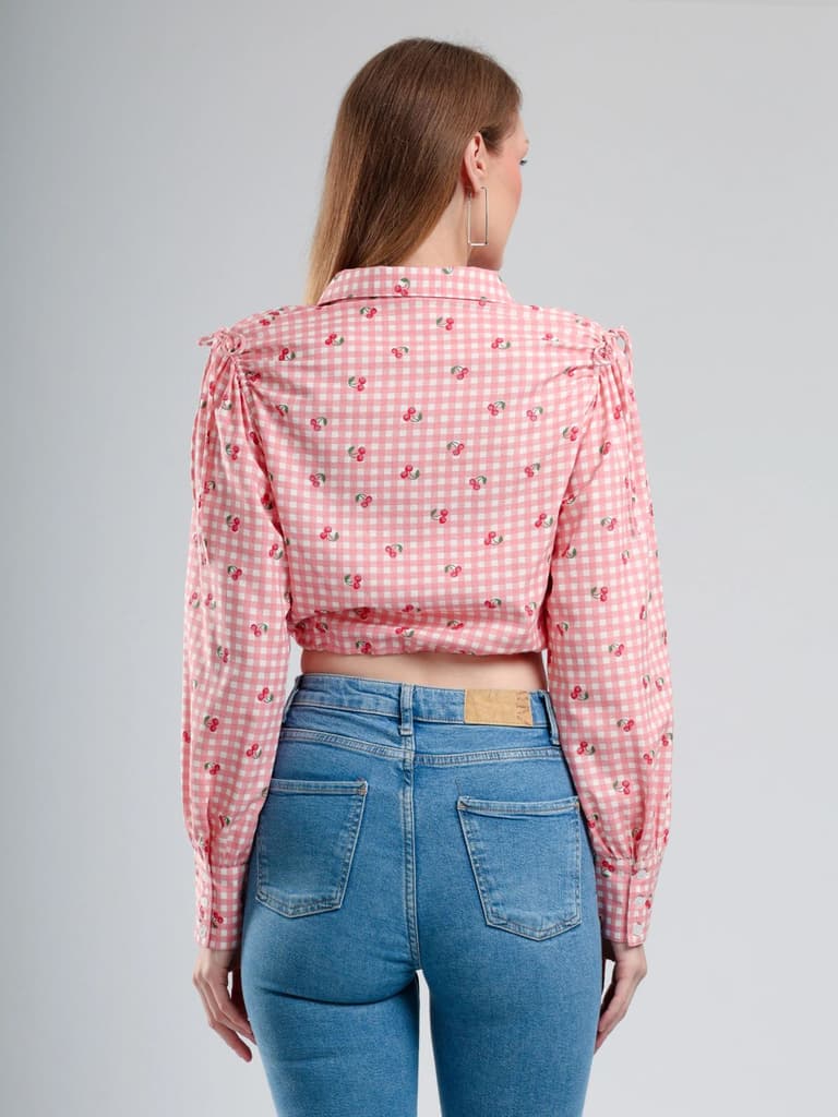 Cory Edge Athena Full sleeve top- Cherry pink — photo 5