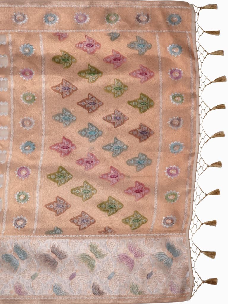 Mimosa Women's Woven Design Banarasi Style Art Silk Saree With Blouse Piece : SA00002065CKFREE — photo 6