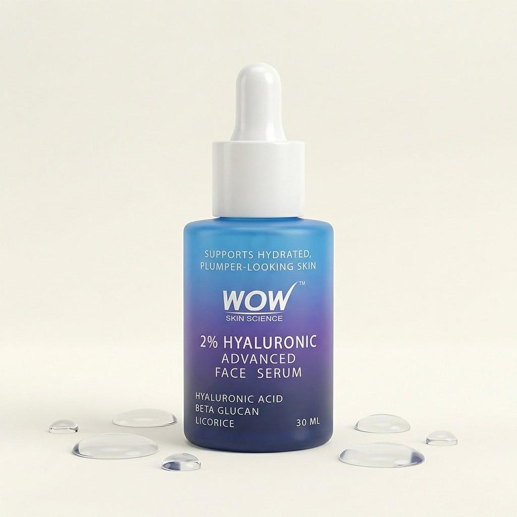 WOW 2% Hyaluronic Acid Face Serum Deep Hydration for Plump Skin