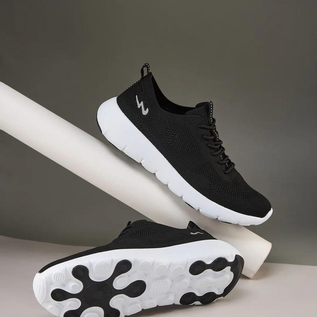ADEL Black Men's Walking Shoes