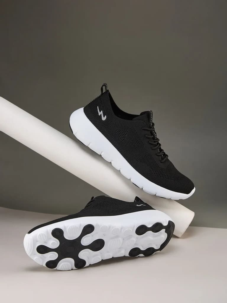 ADEL Black Men's Walking Shoes
