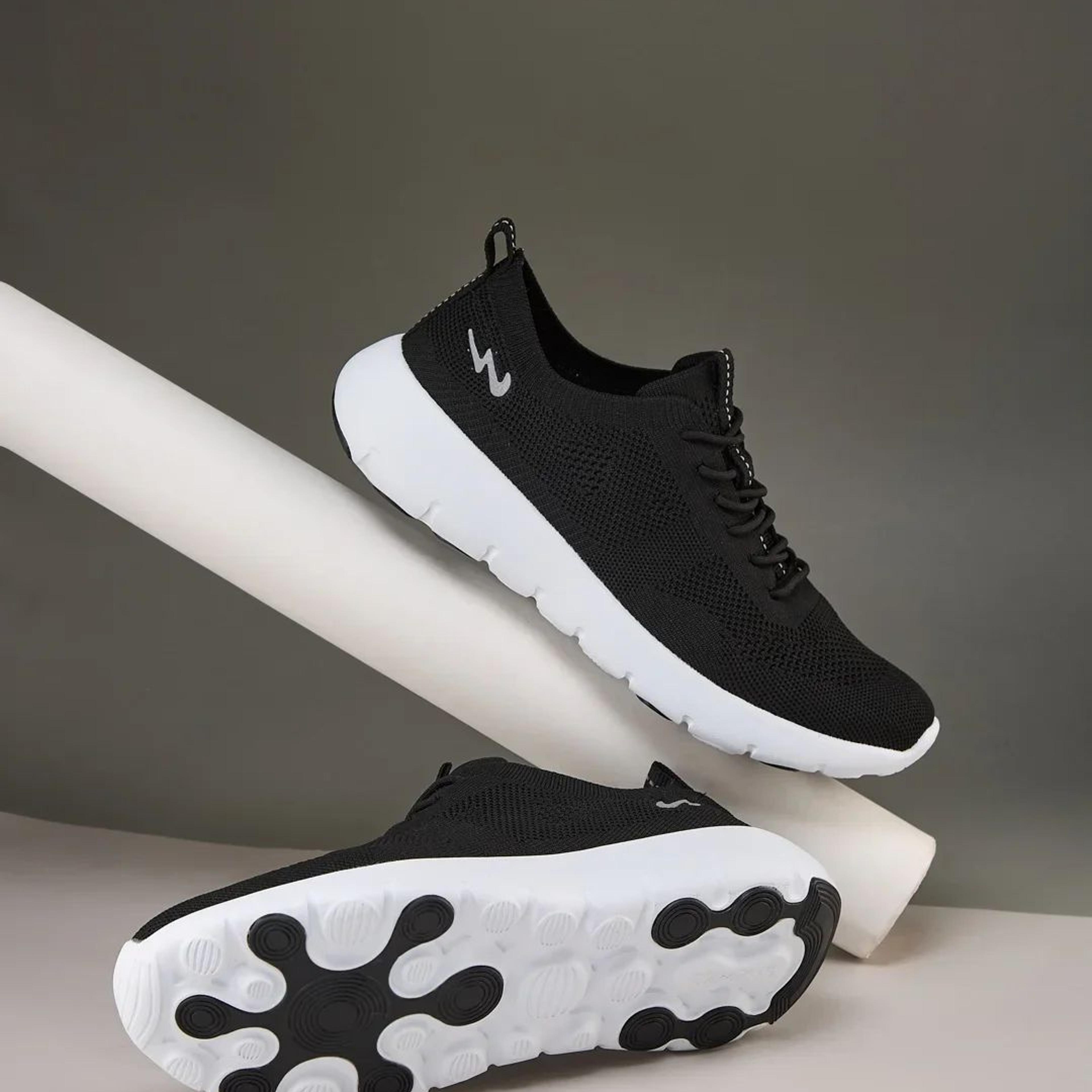 ADEL Black Men's Walking Shoes