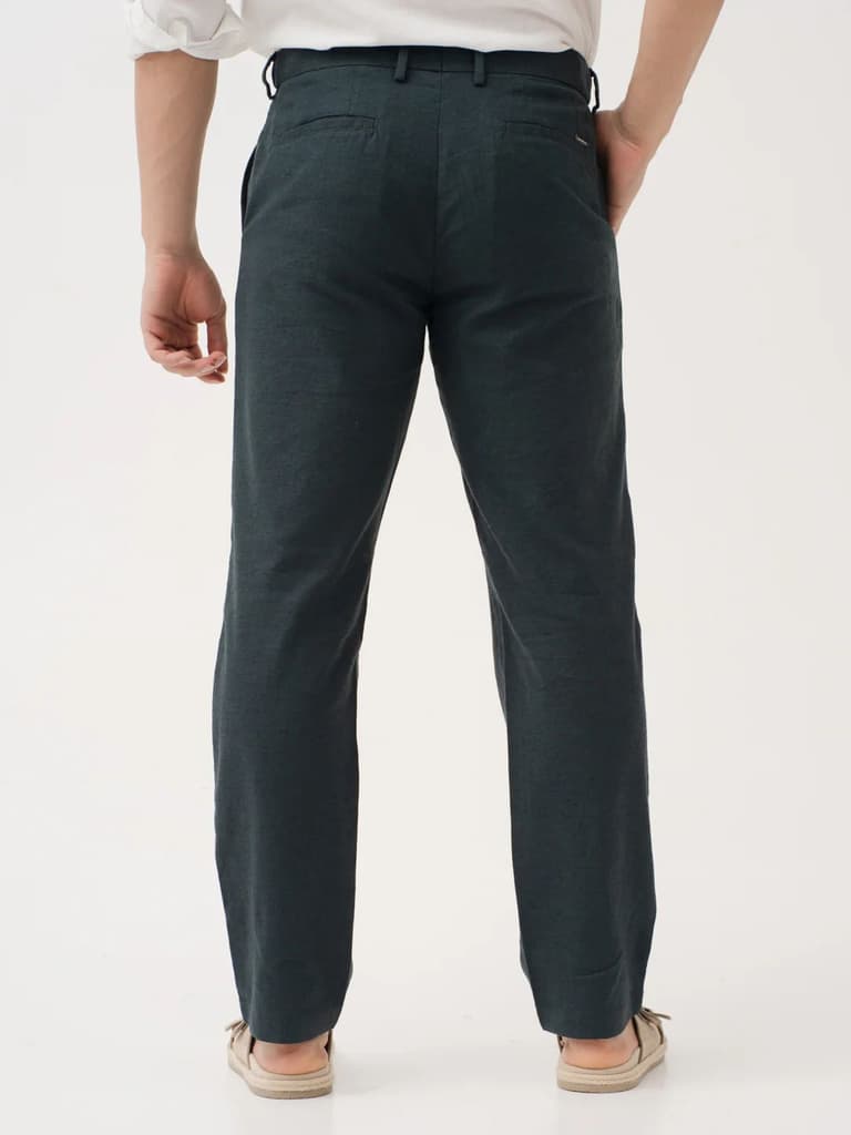 Everen Green 100% Linen Pants