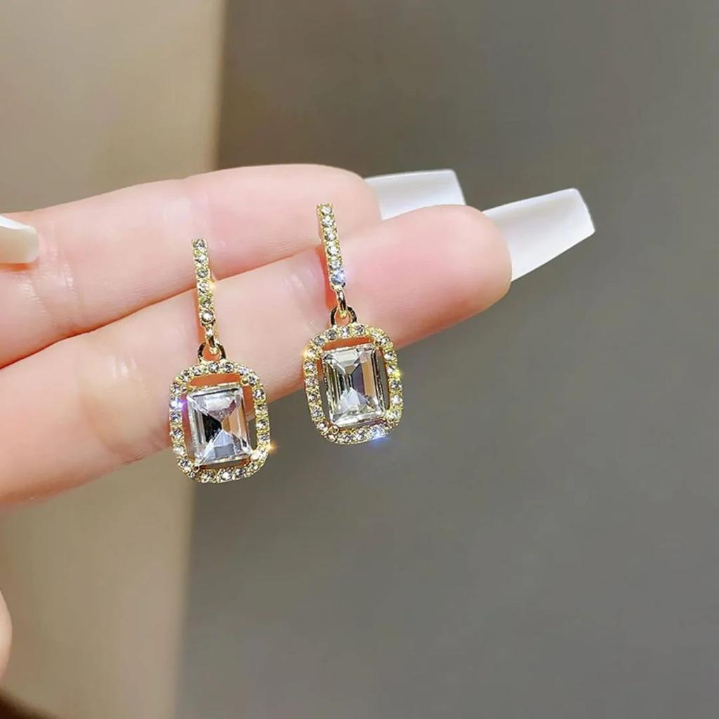 Luxe Prism Drops Earrings | Embellished Stud Earrings — photo 3