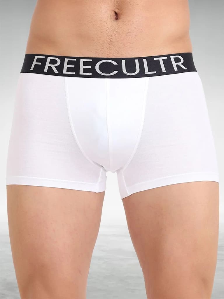 Men's Organic Cotton Trunks Pack of 1 — White / S / Men