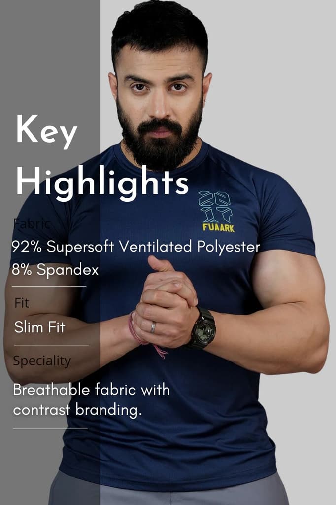 Elevate T-shirt Navy — photo 7