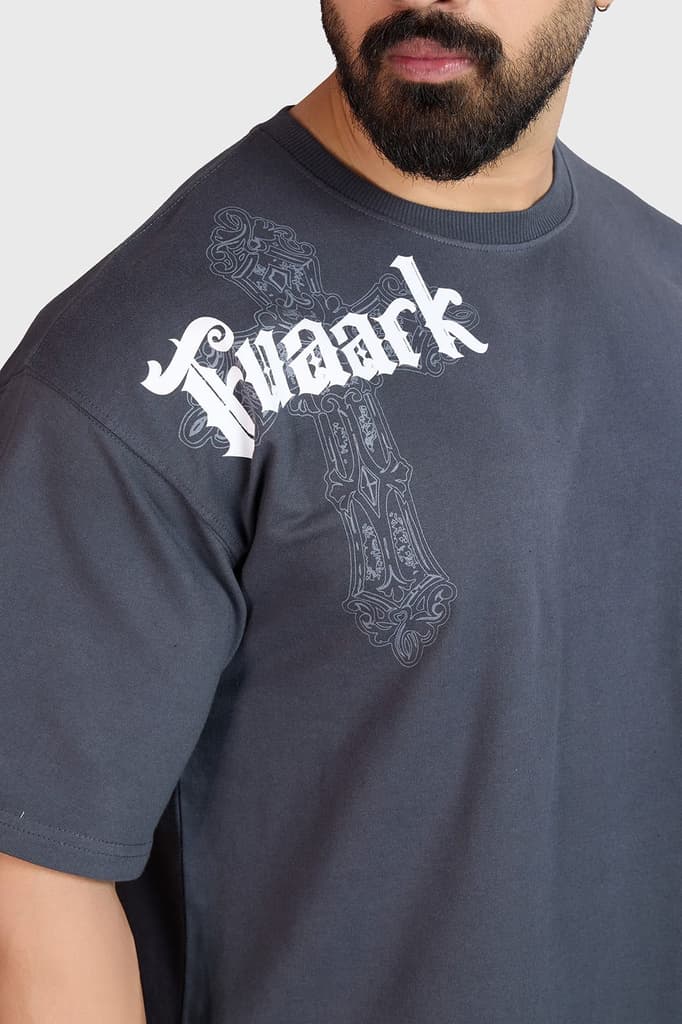 Eagle Oversized T-shirt Dark Grey — photo 4