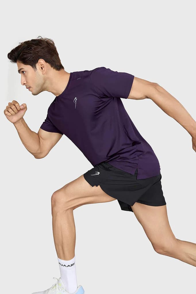 Laser Cut Running T-shirt Violet — photo 2