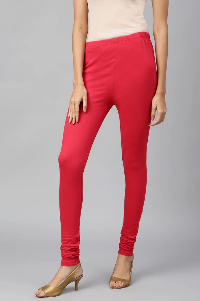 Red Skin Fit Churidar — photo 2