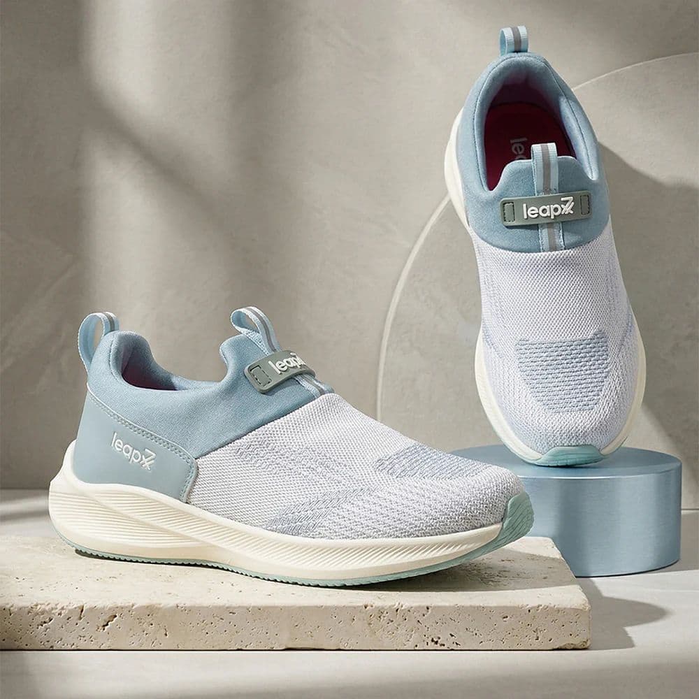 LEAP7X STARLINE-E Blue Sports Non lacing Walking shoes for Women by Liberty — photo 2