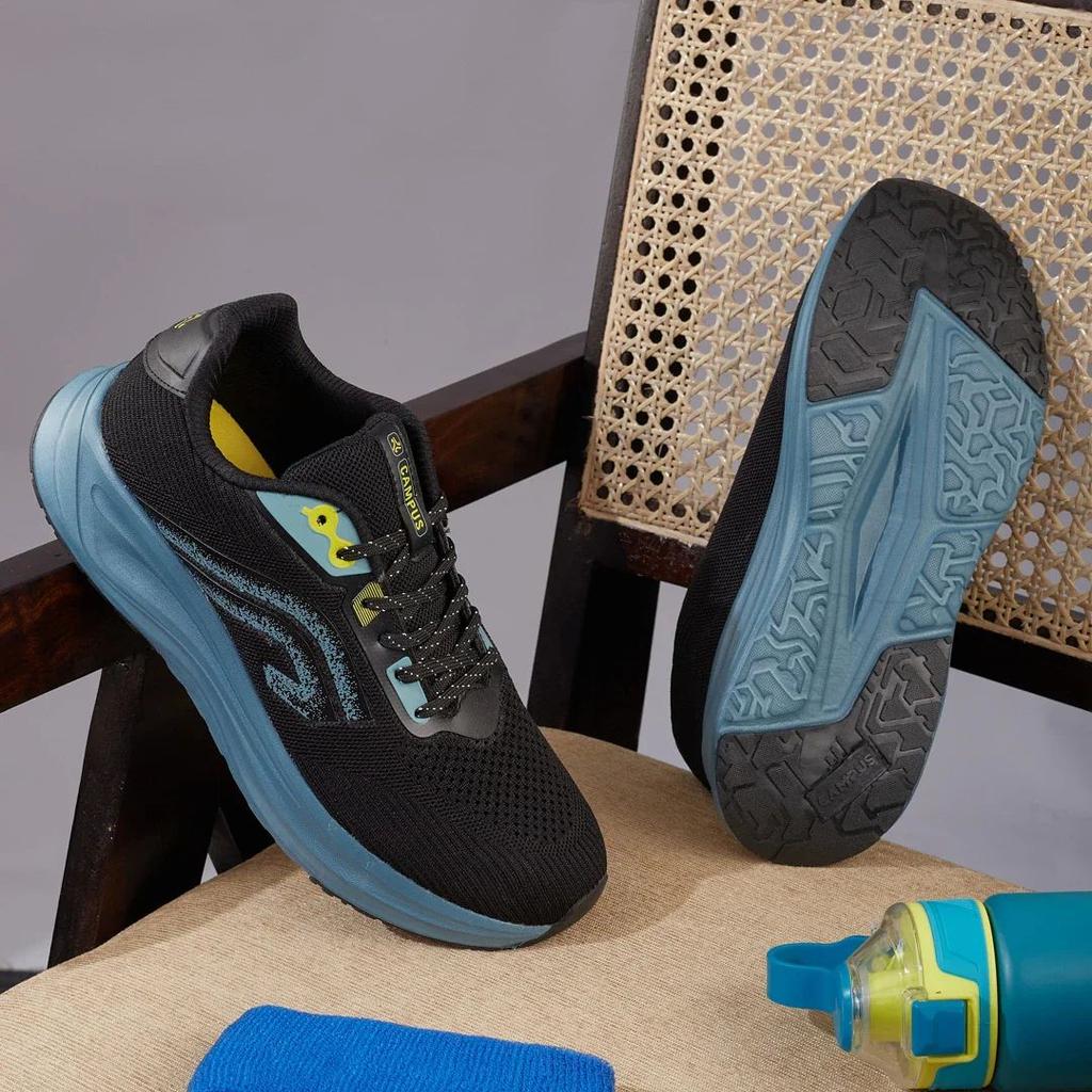 SAFEX Black Men's Running Shoes