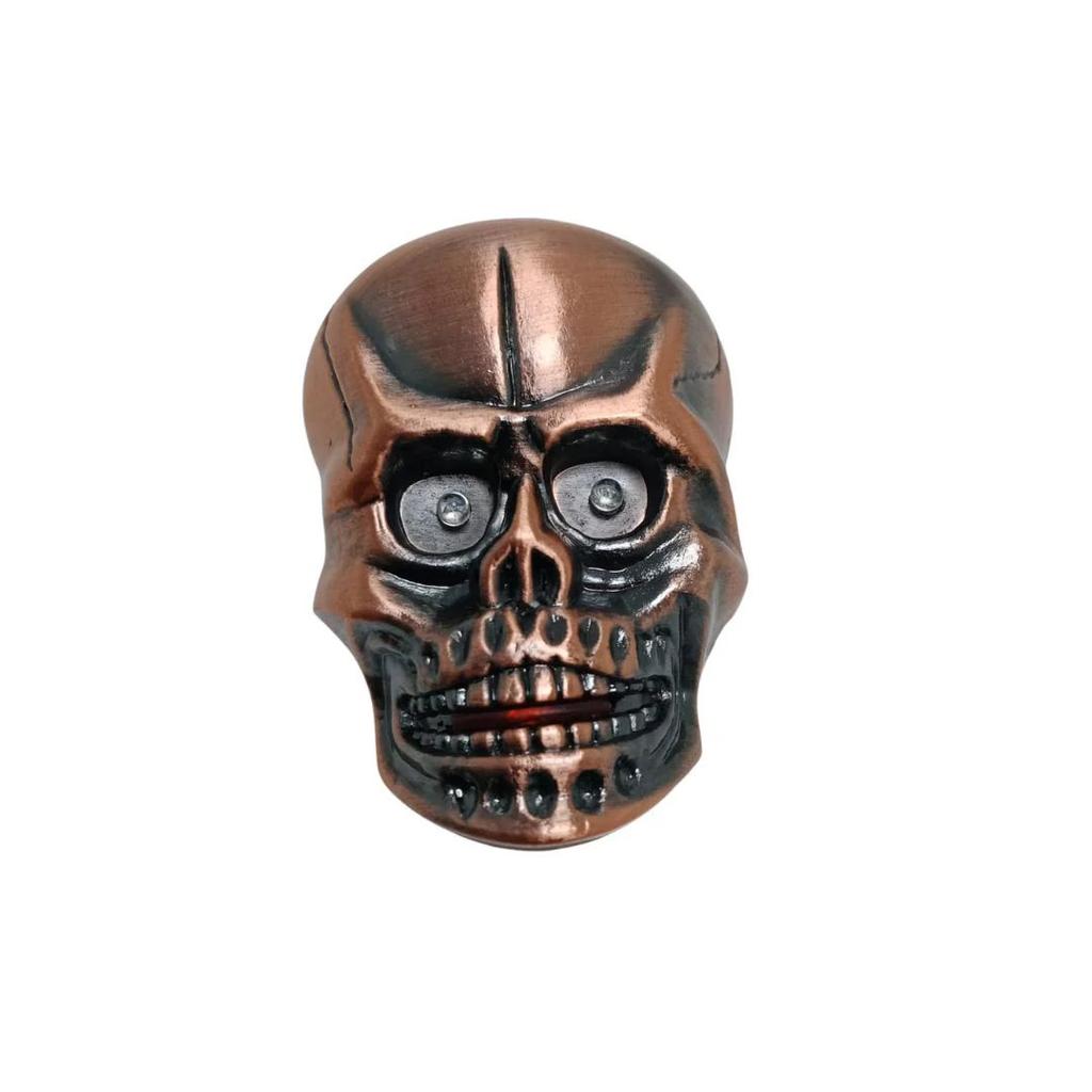 Skull Shaped Butane Lighter | Metal Refillable Windproof Pocket Lighter — photo 3