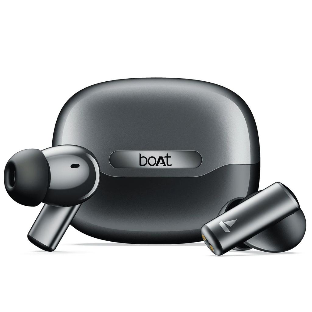boAt Airdopes Prime 701 ANC | Wireless Earbuds with 50 Hours Playback, 46dB Hybrid ANC, Spatial Audio, Multipoint & BEAST™ Mode — Obsidian Grey