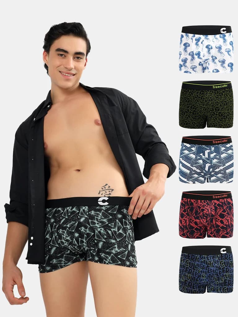 Men's Cotton Printed Trunk (Pack of 6) — photo 2