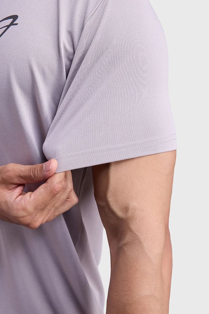 Laser Cut Running T-shirt Grey — photo 4